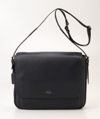 ＜スマイソン＞ BURLINGTON/ラージメッセンジャーバッグ ネイビー 【三越・伊勢丹/公式】