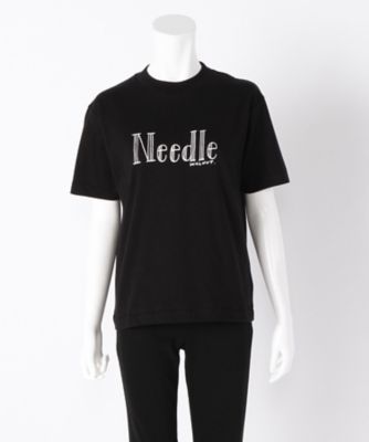 【SALE（三越）】＜NEEDLE DESIGN/ニードルデザイン＞ ロゴプリントTシャツ(ND1520209) ブラック 【三越・伊勢丹/公式】
