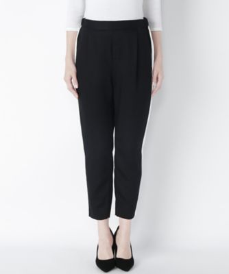 【SALE（三越）】＜NEEDLE DESIGN/ニードルデザイン＞ サイドラインパンツ(ND1620204) ブラックxホワイト 【三越・伊勢丹/公式】