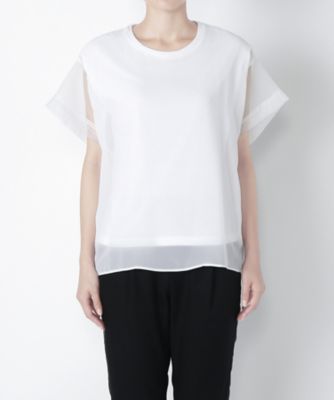 【SALE（三越）】＜NEEDLE DESIGN/ニードルデザイン＞ シフォン重ねカットソー(ND1620206) ホワイト 【三越・伊勢丹/公式】