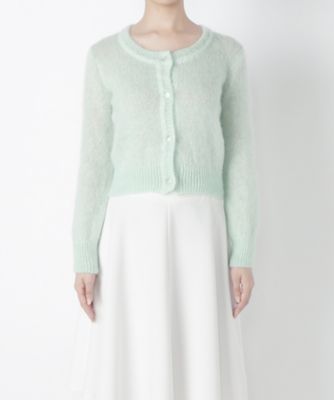 【SALE（三越）】＜NEEDLE DESIGN/ニードルデザイン＞ モヘア混カーディガン(ND1620101) ペールグリーン 【三越・伊勢丹/公式】