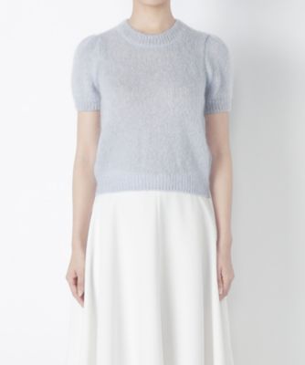 【SALE（三越）】＜NEEDLE DESIGN/ニードルデザイン＞ モヘア混プルオーバー(ND1620102) ペールブルー 【三越・伊勢丹/公式】