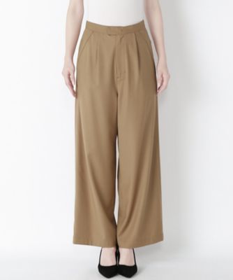【SALE（三越）】＜NEEDLE DESIGN/ニードルデザイン＞ ワイドパンツ(ND1620212) キャメル 【三越・伊勢丹/公式】