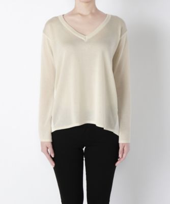 【SALE（三越）】＜NEEDLE DESIGN/ニードルデザイン＞ Vネックニットプルオーバー(ND1620214) オフ 【三越・伊勢丹/公式】