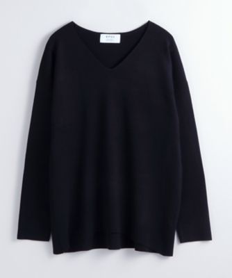 【SALE（伊勢丹）】＜BPQC/ビーピーキューシー＞ ミラノリブ Vネックプルオーバー ネイビー 【三越・伊勢丹/公式】