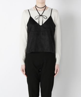【SALE（三越）】＜NEEDLE DESIGN/ニードルデザイン＞ キャミソール(ND1620234) ブラック 【三越・伊勢丹/公式】