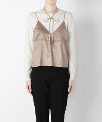 【SALE（三越）】＜NEEDLE DESIGN/ニードルデザイン＞ キャミソール(ND1620234) ピンク 【三越・伊勢丹/公式】