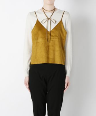 【SALE（三越）】＜NEEDLE DESIGN/ニードルデザイン＞ キャミソール(ND1620234) イエロー 【三越・伊勢丹/公式】