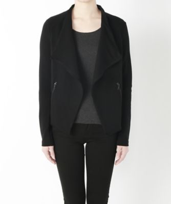 【SALE（伊勢丹）】＜マジェスティック/Majestic＞ カット アンド ソーンブルゾン H163207 クロ 【三越・伊勢丹/公式】