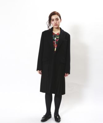 【SALE（伊勢丹）】＜ラウラ/Laula＞ 大きいサイズ OMI 裾プリーツコート(LW16-C001)(クローバー) ブラック(black) 【三越・伊勢丹/公式】