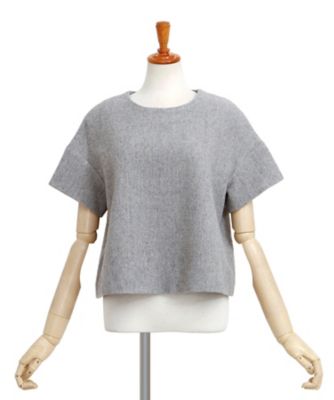 【SALE（三越）】＜KEITAMARUYAMA/ケイタマルヤマ＞ ヘリボーンツイードプルオーバー 100060 グレー 【三越・伊勢丹/公式】