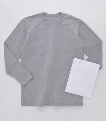 ＜デュークマディソン/DUKE MADISON＞ 丸首ロングスリーブシャツ(DD1308) グレー 【三越・伊勢丹/公式】