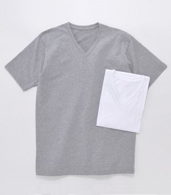 ＜デュークマディソン/DUKE MADISON＞ VネックTシャツ(DD1315/サイズS-4L) 白 【三越・伊勢丹/公式】