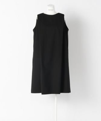 ＜エンフォルド/ENFOLD＞ ミスティダブルクロスAラインドレス(300AS233-2670) BLK 【三越・伊勢丹/公式】