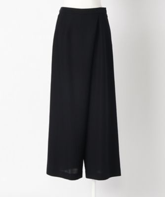 ＜エンフォルド/ENFOLD＞ サマーコットン2ワイドキュロットパンツ(300AS131-2990) BLK 【三越・伊勢丹/公式】