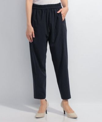 【SALE（三越）】＜ローズティアラ＞ 【セットアップ対応商品】ウエストゴムダブルクロスアンクルパンツ ネービーブルー 【三越・伊勢丹/公式】