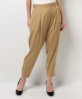 【SALE（三越）】＜ローズティアラ＞ ラップ風タックパンツ ベージュ2 【三越・伊勢丹/公式】