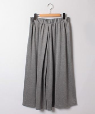 【SALE（三越）】＜ローズティアラL＞ 大きいサイズ ウエストゴムカットソーワイドパンツ グレー 【三越・伊勢丹/公式】