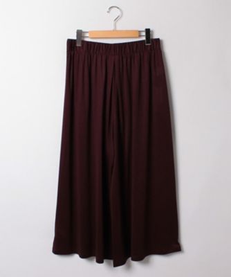 【SALE（三越）】＜ローズティアラL＞ 大きいサイズ ウエストゴムカットソーワイドパンツ アカ 【三越・伊勢丹/公式】