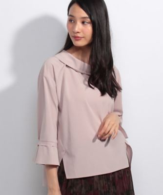 ＜レリアン/Leilian＞ 丸襟ブラウス ピンク 【三越・伊勢丹/公式】