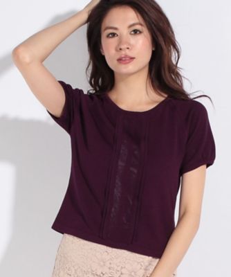 ＜ELISA＞ クリスタルレーヨンプルオーバー パープル 【三越・伊勢丹/公式】