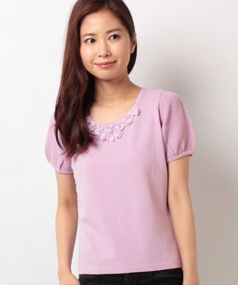 ＜ELISA＞ ハイツイストレーヨンストレッチプルオーバー ピンク 【三越・伊勢丹/公式】