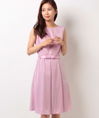 ＜ELISA＞ パウダリークロスワンピース ピンク 【三越・伊勢丹/公式】