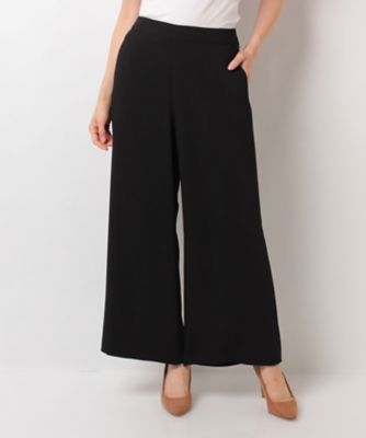 ＜ローズティアラ＞ 【セットアップ対応商品】ダブルクロスワイドパンツ クロ 【三越・伊勢丹/公式】