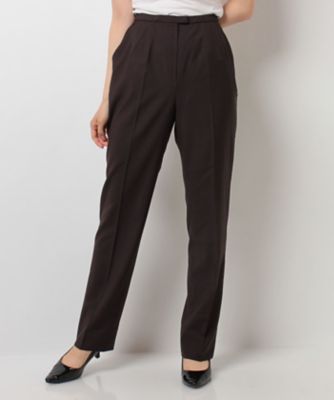 ＜レリアン/Leilian＞ プレスパンツ コゲチャ 【三越・伊勢丹/公式】