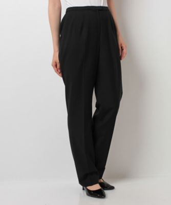 ＜レリアン/Leilian＞ プレスパンツ クロ 【三越・伊勢丹/公式】