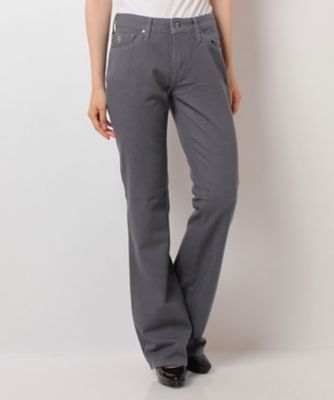 ＜レリアン プラスハウス＞ 大きいサイズ フレアデニムパンツ グレー 【三越・伊勢丹/公式】