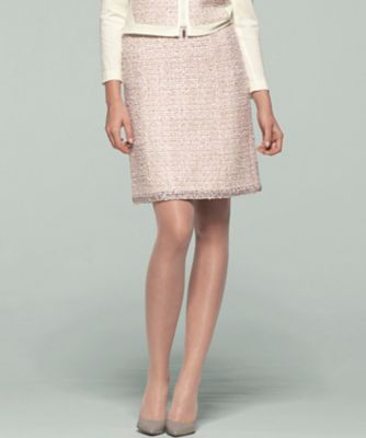 ＜ELISA＞ スパンコールファンシーツィード ピンク 【三越・伊勢丹/公式】