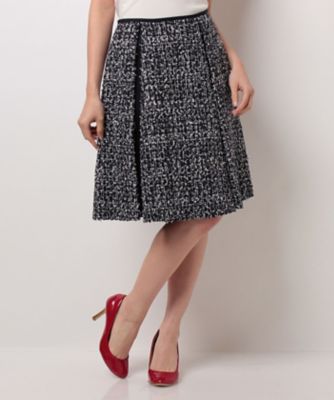 ＜ELISA＞ スパンコールファンシーツィード ネービーブルー 【三越・伊勢丹/公式】