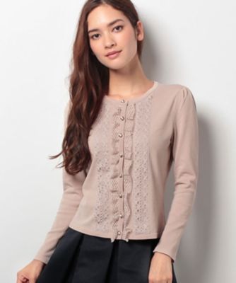 ＜ELISA＞ トーションレースニット ベージュ 【三越・伊勢丹/公式】