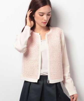 ＜ELISA＞ ツィードニット ベージュ 【三越・伊勢丹/公式】