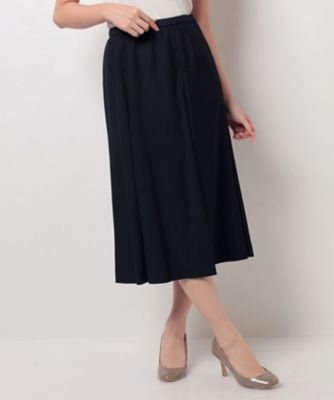 ＜レリアン プラスハウス＞ 大きいサイズ フレアスカ-ト ネービーブルー 【三越・伊勢丹/公式】