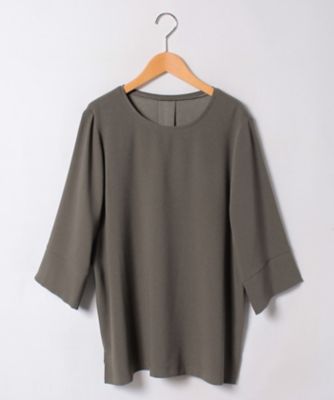 ＜レリアン プラスハウス＞ 大きいサイズ プルオーバーブラウス カーキ 【三越・伊勢丹/公式】