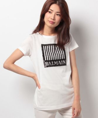 ＜レリアン/Leilian＞ 【BALMAIN】Tシャツ アイボリー 【三越・伊勢丹/公式】