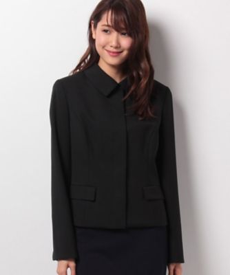 ＜OLD ENGLAND＞ ウールシルクギャバジンジャケット ブラック 【三越・伊勢丹/公式】