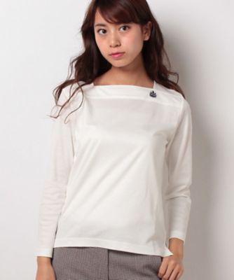 ＜OLD ENGLAND＞ リヨセルジャージースクエアネックプルオーバー オフホワイト 【三越・伊勢丹/公式】