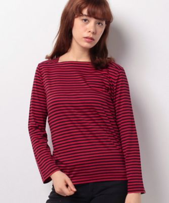 ＜OLD ENGLAND＞ リヨセルジャージースクエアネックプルオーバー レッド 【三越・伊勢丹/公式】