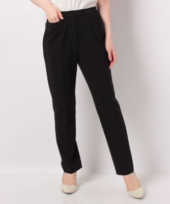 ＜レリアン/Leilian＞ テーパードパンツ クロ 【三越・伊勢丹/公式】