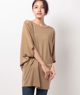 ＜レリアン/Leilian＞ 【BALMAIN】ドルマンチュニックプルオーバー チャイロ 【三越・伊勢丹/公式】