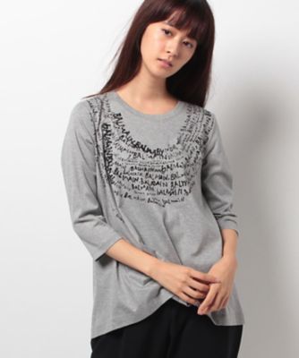 ＜レリアン/Leilian＞ 【BALMAIN】Tシャツ ライトグレー 【三越・伊勢丹/公式】