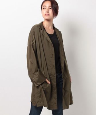＜レリアン プラスハウス＞ 大きいサイズ ナイロンチェスターコート コゲチャ 【三越・伊勢丹/公式】