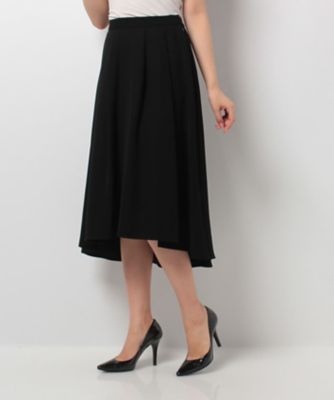 ＜ローズティアラ＞ イレギュラーヘムスカート クロ 【三越・伊勢丹/公式】