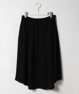 ＜ローズティアラL＞ 大きいサイズ イレギュラーヘムスカート クロ 【三越・伊勢丹/公式】