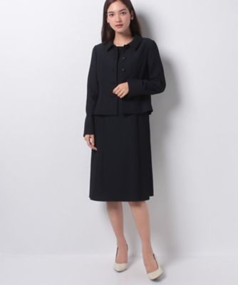 ＜レリアン プラスハウス＞ 大きいサイズ ジャケットワンピースアンサンブル ネービーブルー 【三越・伊勢丹/公式】