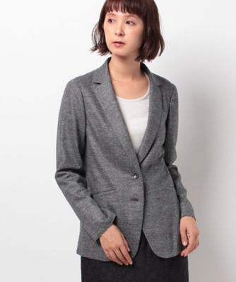 ＜レリアン プラスハウス＞ 大きいサイズ ブレザ- グレー 【三越・伊勢丹/公式】