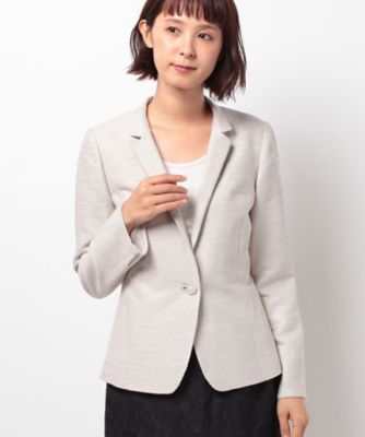 ＜レリアン プラスハウス＞ 大きいサイズ ブレザ- ベージュ 【三越・伊勢丹/公式】